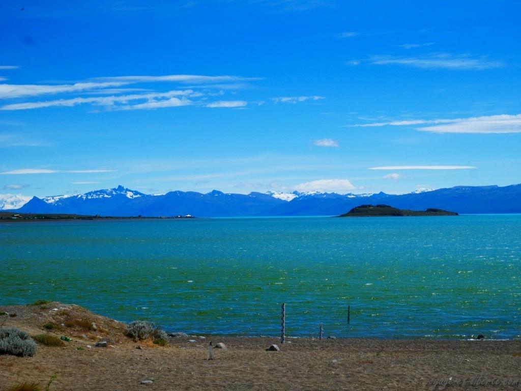 Lago argentino vu du bivouac