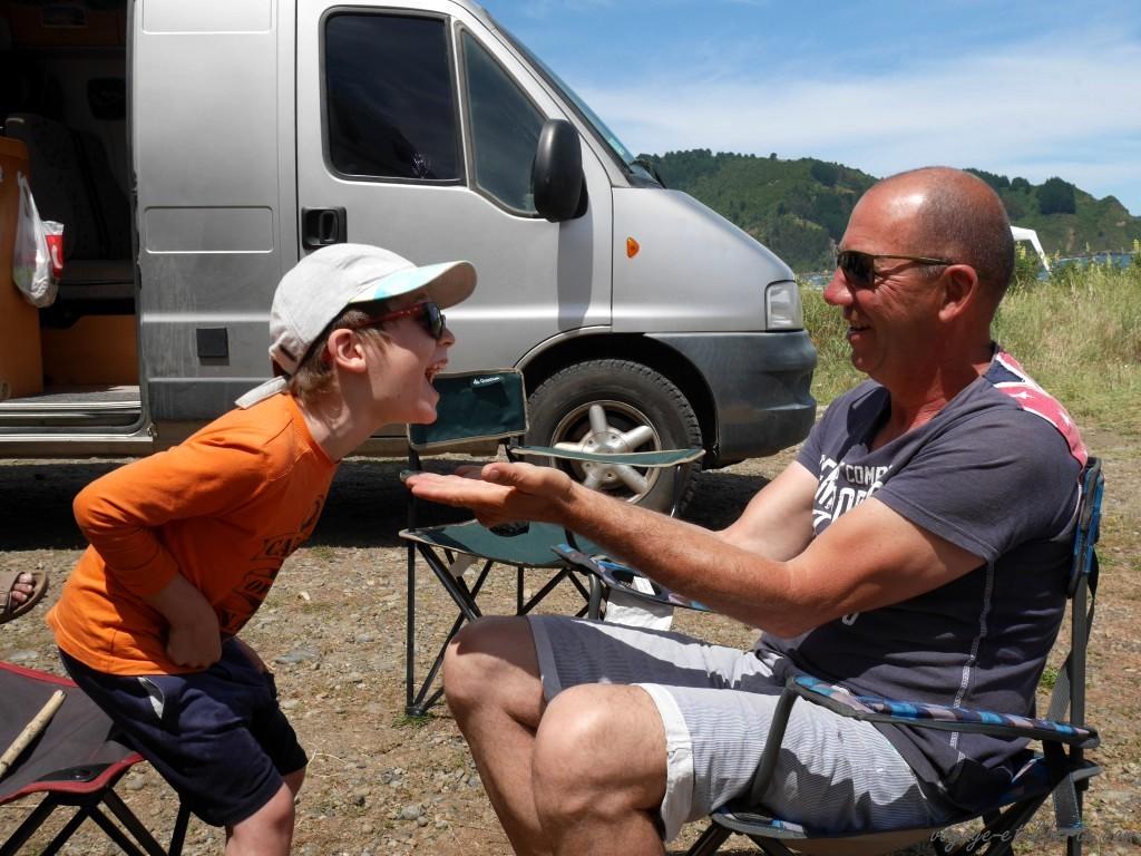 Charles et Christian en pleine rigolade !