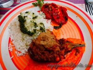 Et une aubergine farcie !